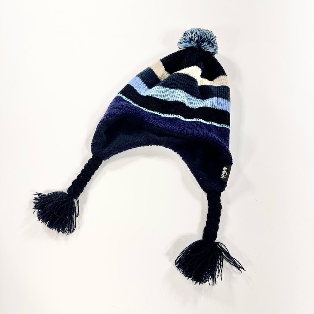 REI kids knit hat with tassels OS